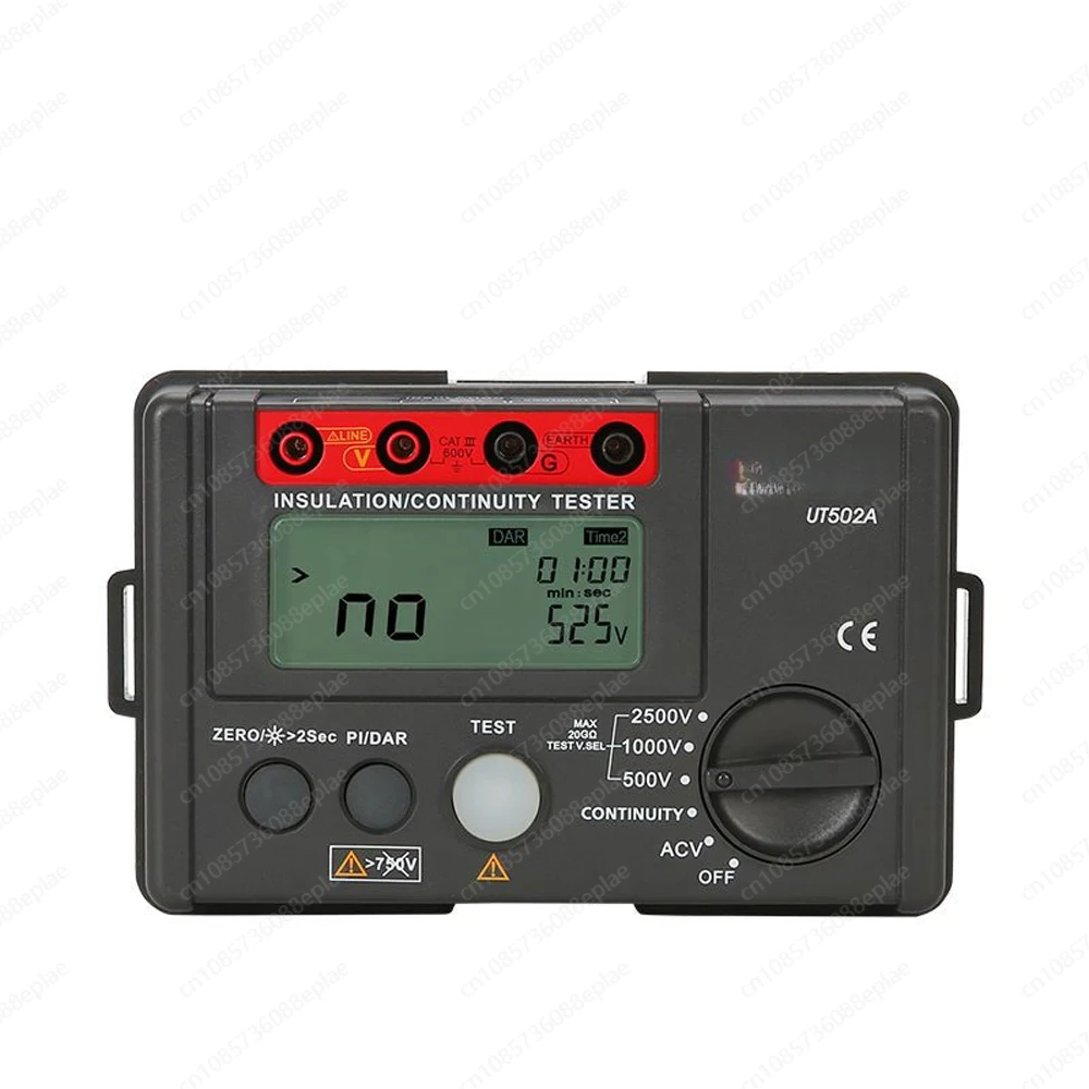 UT502A 2500V Digital Insulation Resistance Meter Tester ohmmeter Highly Voltmeter Continuity Tester With LCD Backlight