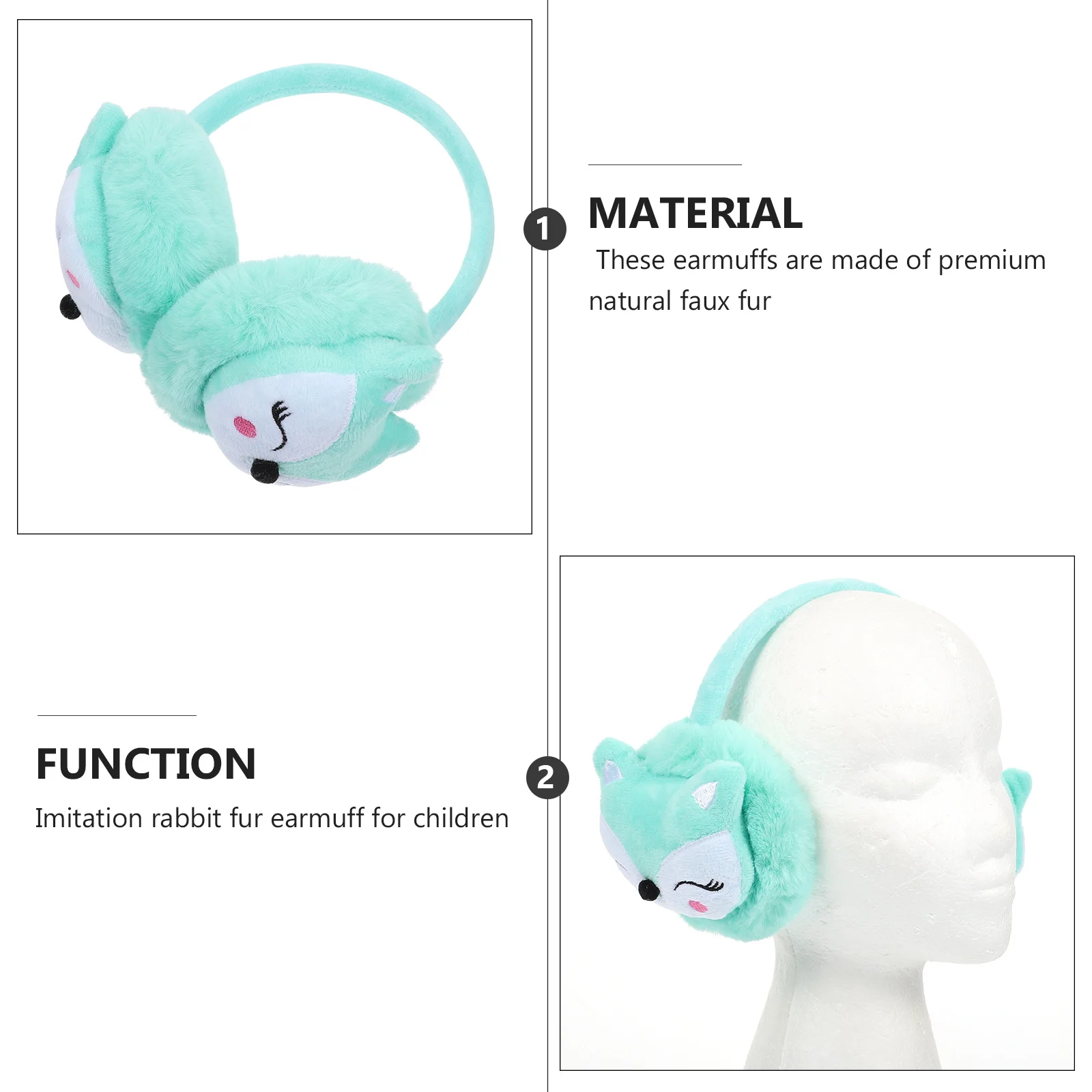 1 قطعة غطاء للأذنين الشتوية الدافئة الأذن يغطي الحرارية واقي أذن للتزلج في الهواء الطلق على الجليد التنزه التزلج الكرتون #4