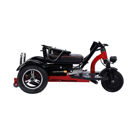 120kg Load Foldable 3 Wheel  Three Wheel Folding Electric Airport Mobility Tricycle Scooter for Elderly
