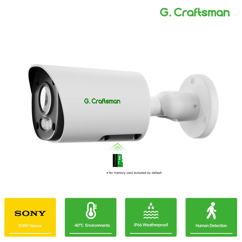 C YU,6MP/8MP POE Audio IP Camera,TF Card Slot,Motion/Warning, ONVIF,CCTV Security Surveillance,Home G.Craftsman