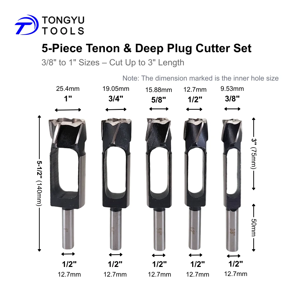 5Pcs 3/8