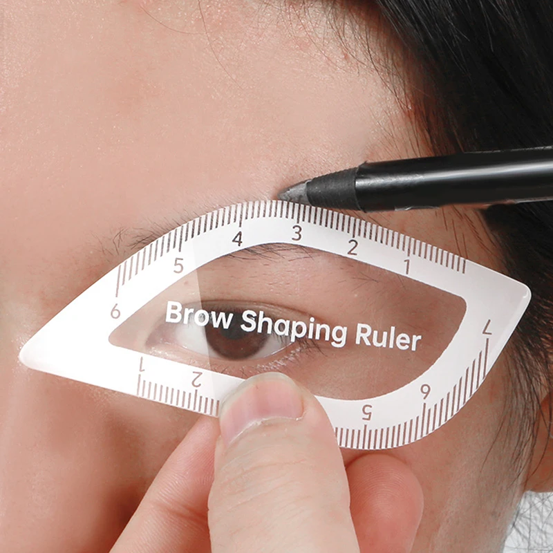 

1 шт., линейка для формирования бровей, трафареты для перманентного макияжа для микроблейдинга, 1 минута, быстрый рисунок, дизайн, легкий инструмент для бровей, линейка для картирования бровей