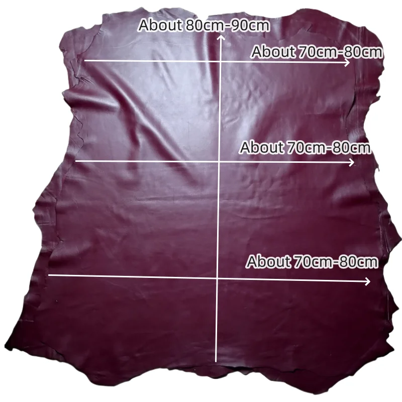 0.7mm Wine Red Sheepskin.First Layer Leather.Real leather Fabric.Handmade DIY For Down Jackets.Leather Jacket.Whole Sheepskin