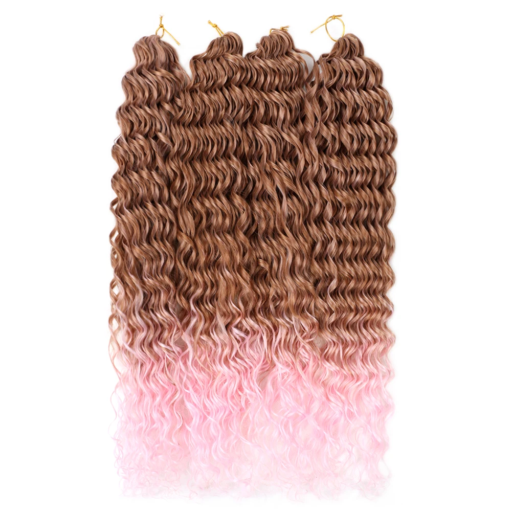 

Dairess Afro Curl Ombre Synthetic Crochet Braids Curly Loose Water Wave Braiding Hair Extensions For Black Women