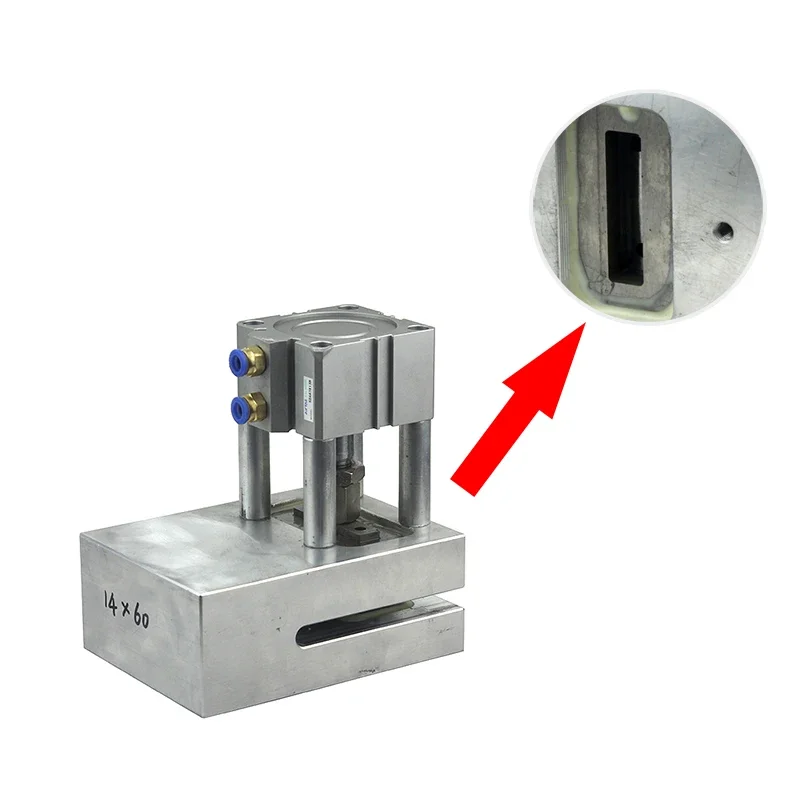 

14*60mm Pneumatic rectangle type Hole Punch Machine for Film, Paper