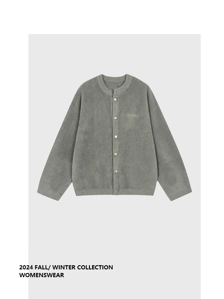 

Свитер-кардиган Forever 2 Soft Lazy Loose Knitted, осенняя новинка 2024, простой, свободный, удлиненный, для полных женщин