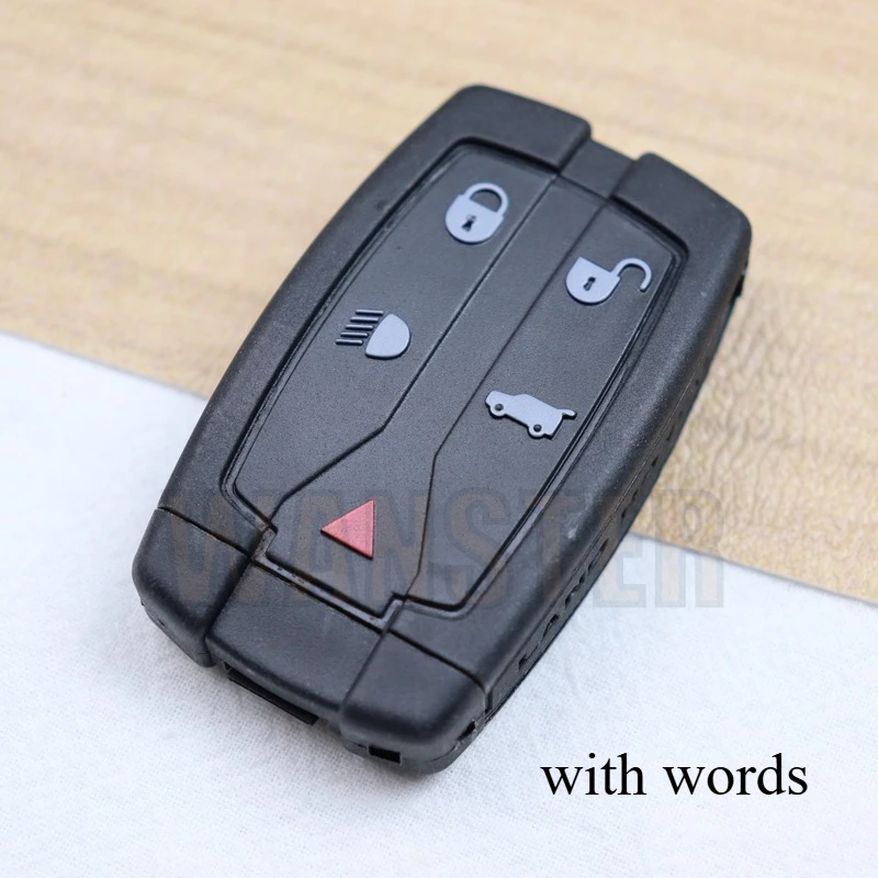 

5 Buttons Car Key Fob Case Shell Housing for Land Rover Freelander 2 Discovery 2006 2007 2008 2009 2010 2011 2012 Uncut Blade