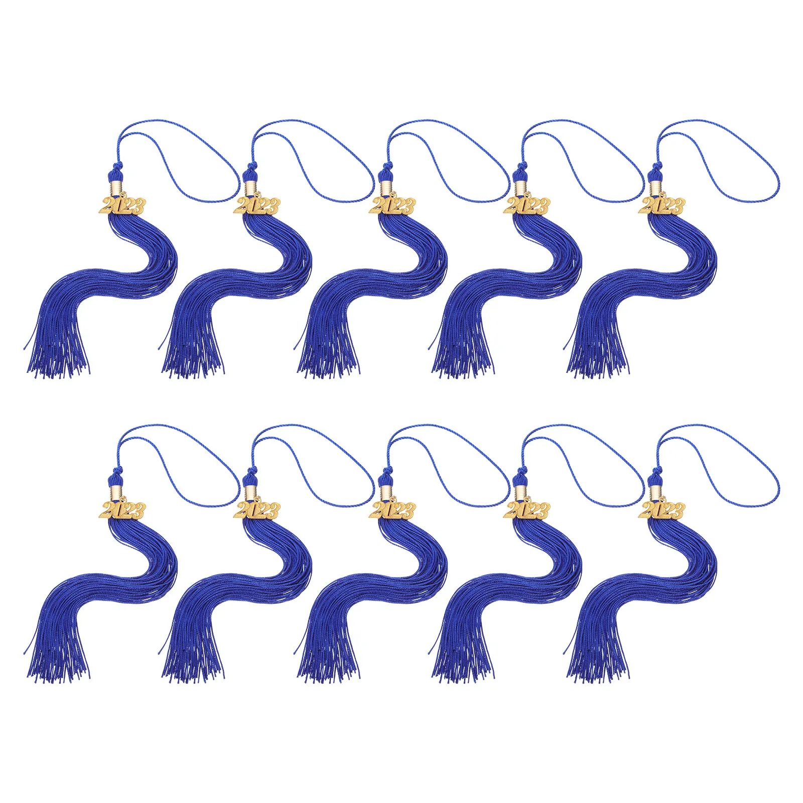 

10 Pcs Decorate Graduation Cap Tassels Fringe School Leavers Decorations Polyester Toppers