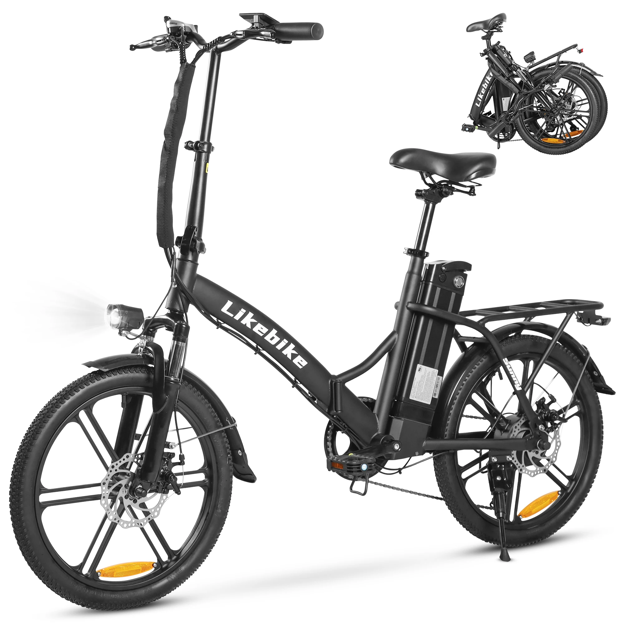

Electric E bike Foldable 540W Peak Motor 36V Removable Lithium Battery Electric Bicycle 20 Inch Tires Urban Commuter E-bike