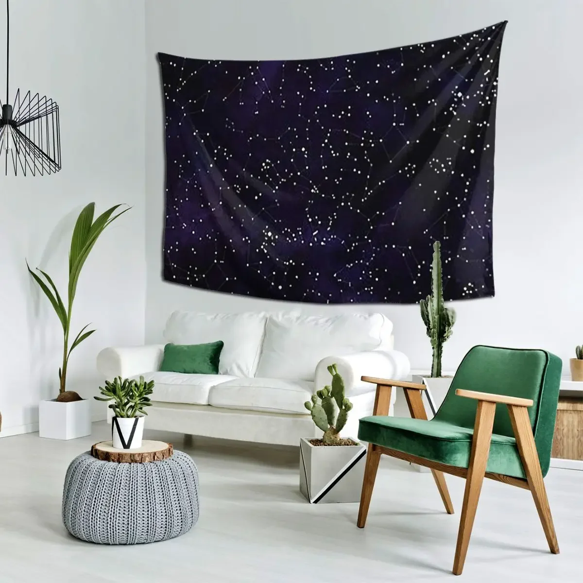 Northern Hemisphere Constellation Tapestry Art Wall Hanging Aesthetic Home Decoration Tapestries for Room Bedroom Dorm Room