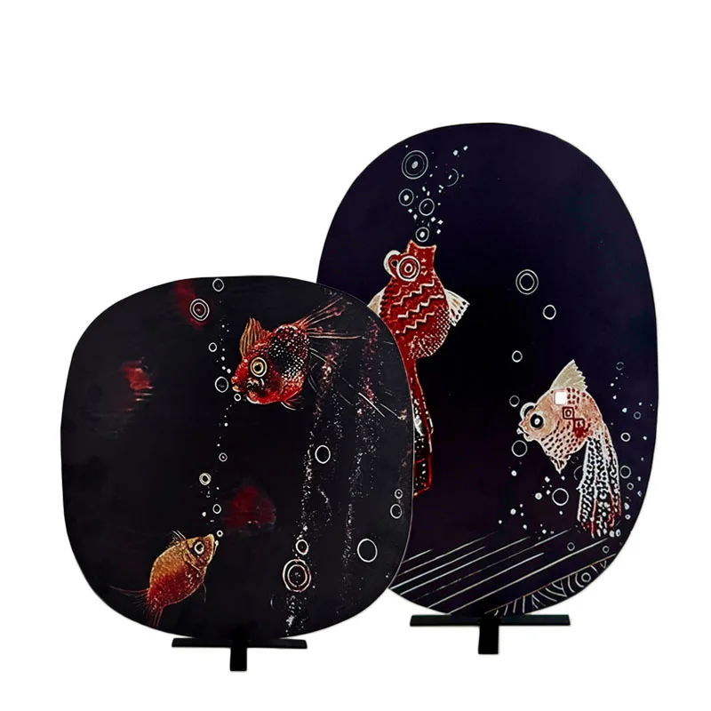 

New Chinese retro national style French wabi screen