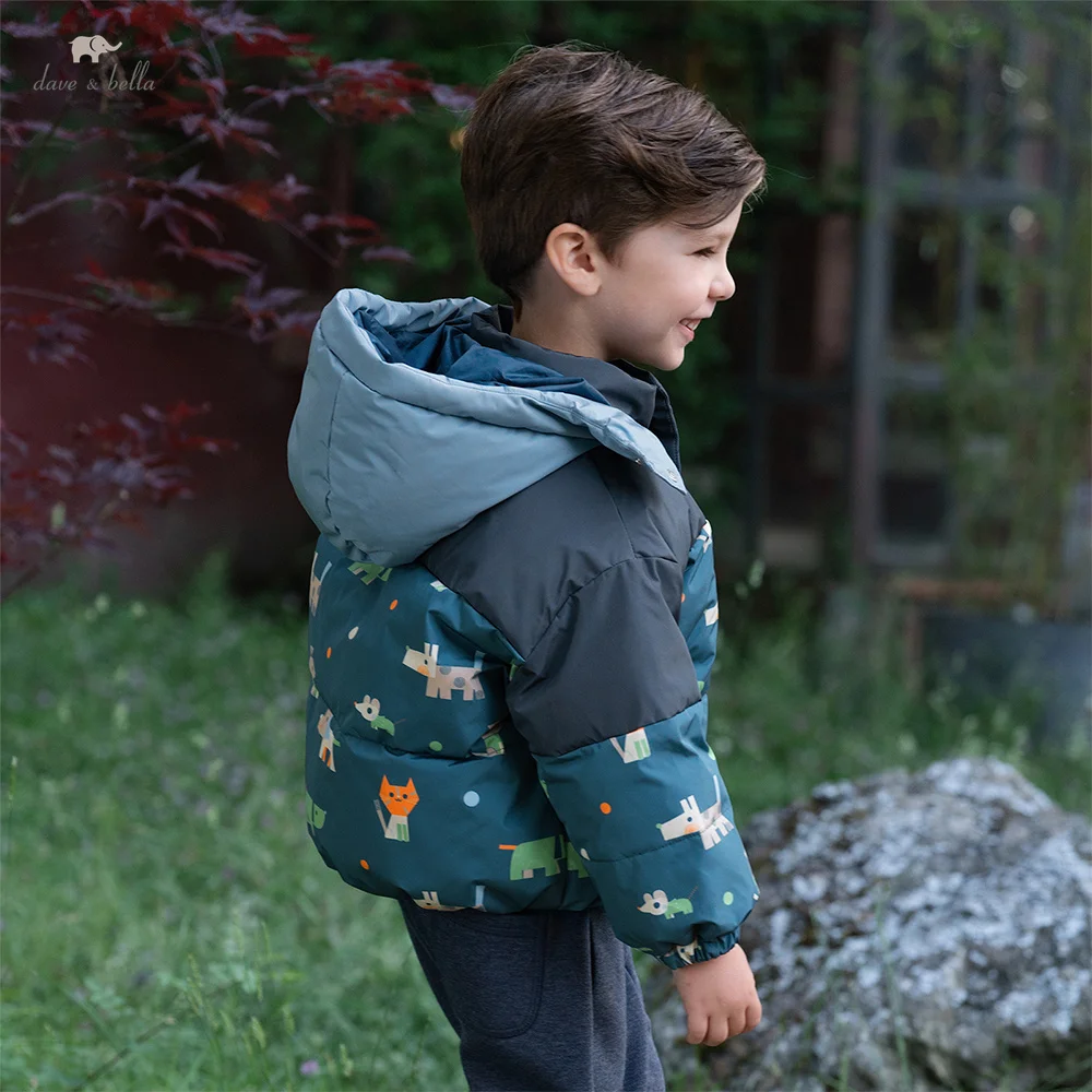 

Dave Bella Children's Coat Winter Boys' Thick Warm Outerwear Baby Trendy Comfortable Outing Coat Children's Clothing DB4253909