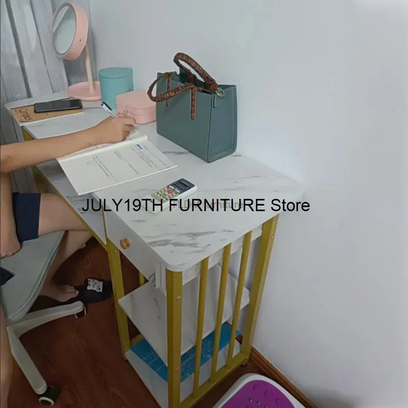 Modern Nail Tables Minimalist Manicure Shop Table and Chair Set Japanese Luxury Double Nail Manicure Tables with Drawers B