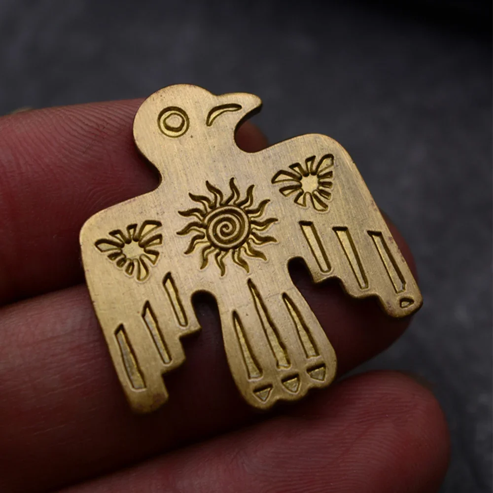 Ptarmigan Boho Arty Thunderbird Metallabzeichen Pin Brosche