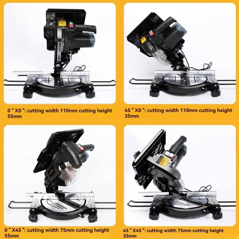 8inch Woodworking Sawng Multifunctional Compound Saw High Precision Table Saw Aluminum Profile Cutting Machine