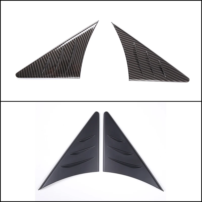 

2Pcs Carbon Look Side Mirror Triangle Wind Deflector For Toyota Supra 2019-2025 A90 A91 Rearview Mirror Trim Cover ABS