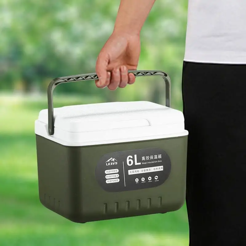 2024 High Capacity 5.4 QT Ice Coolers Multi-layer Insulation 5.4 QT Ice Coolers Eco-friendly Ice Box for Travel Beach Party Work