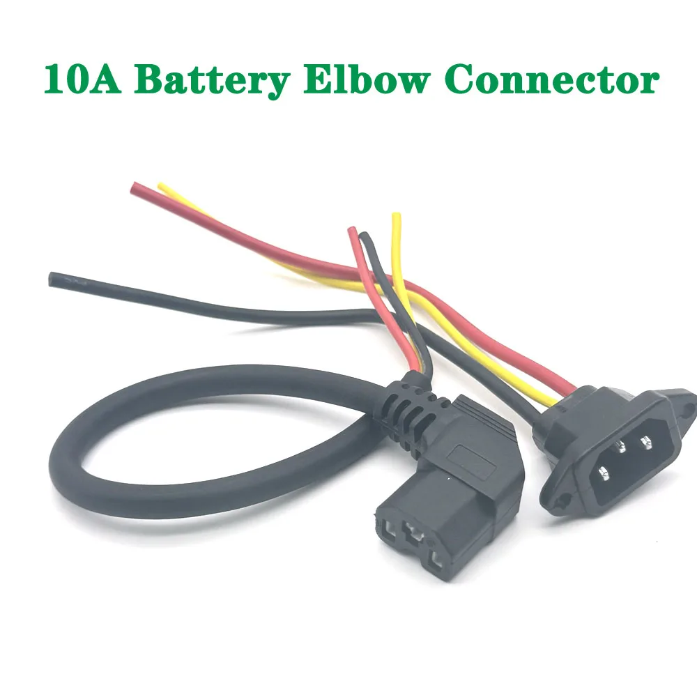 

Lithium Li-ion Battery E-bike Balance Car Charging Plug Socket Charger Interface Cable Wire elbow Connector GX12 T type Canon