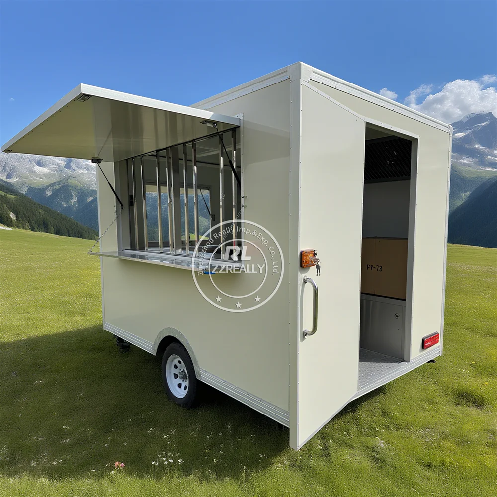 

Custom Mobile Pizza Cake Dessert Roasted Corn Potato Trailer Food Truck Bakery Catering Food Truck With Full Kitchen