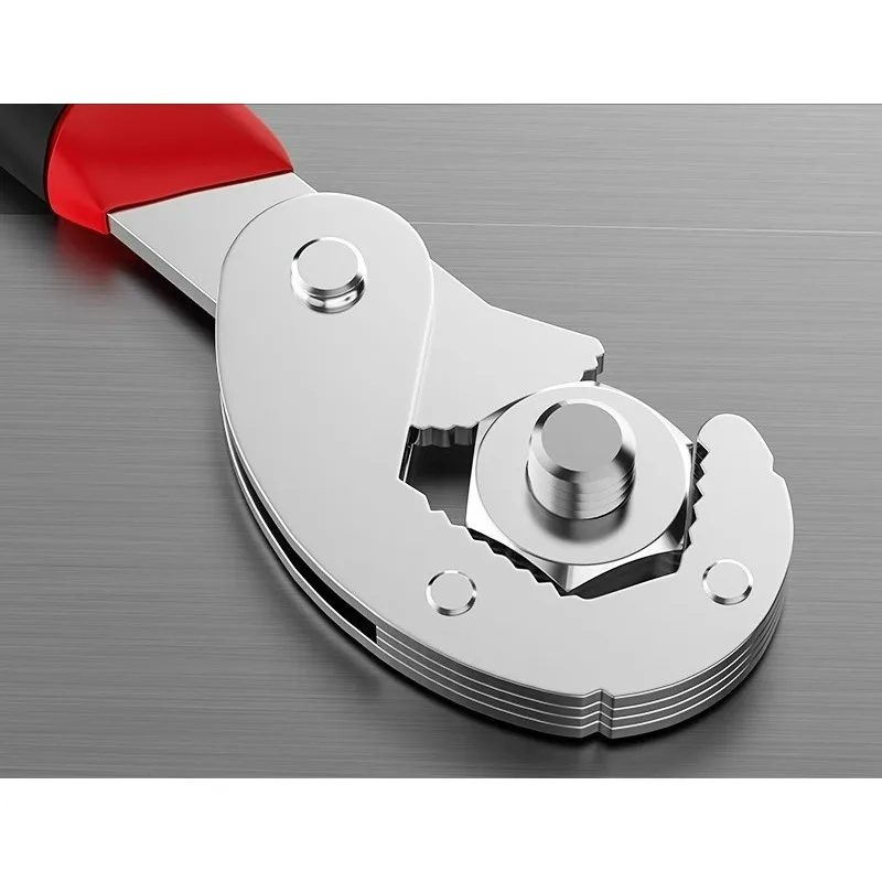 For Adjustable Spanner, Universal Wrench,Quick Multi-function,New Grip 9-22mm 1 packs，Universal Opening Wrench