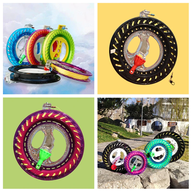 free shipping children kite reel abs kite wheel outdoor game fun toys kite string line parafoil adults kite kite line toy sports