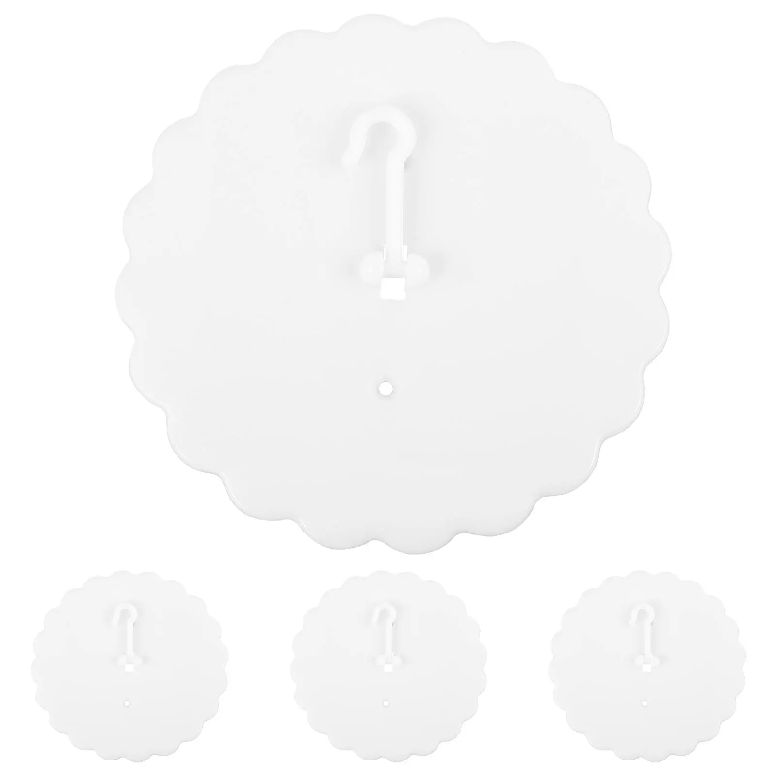 

4Pcs Sticky Ceiling Canopy Hooks Reliable Hold Compact Lightweight Design for Bed Curtains Replacement Parts Bed Canopy Hook