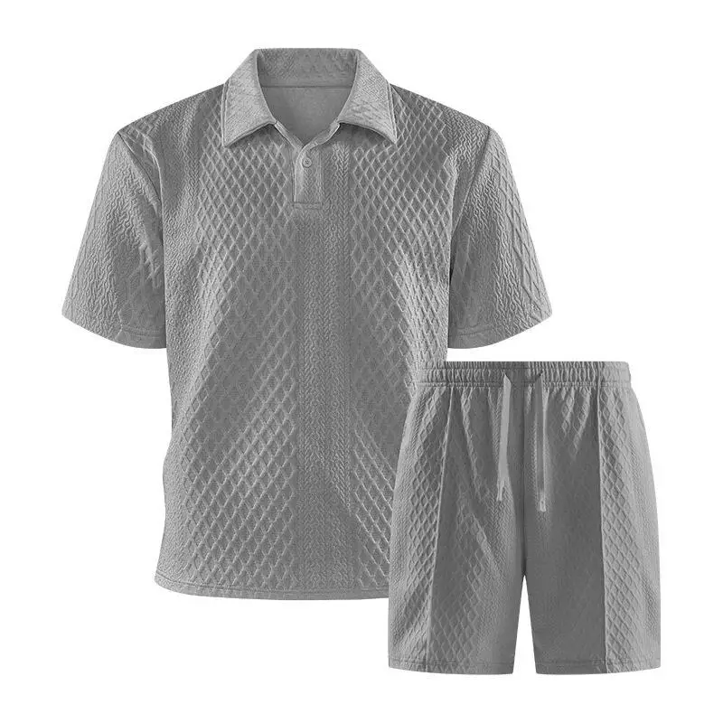 Summer Casual 3D Collar Short Sleeve  Shirt Style Versatile New Fashion Short Pants Set High Waist Straight Leg Fit for T...