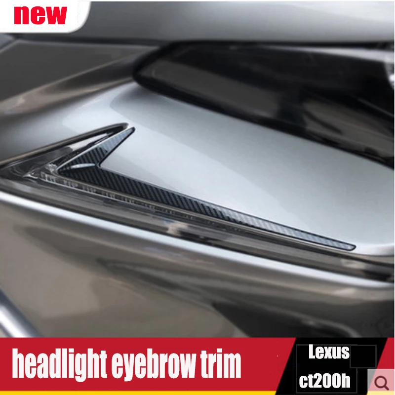 Suitable for Lexus modified headlight decorative strip accessories CT200H headlight light eyebrow bright strip