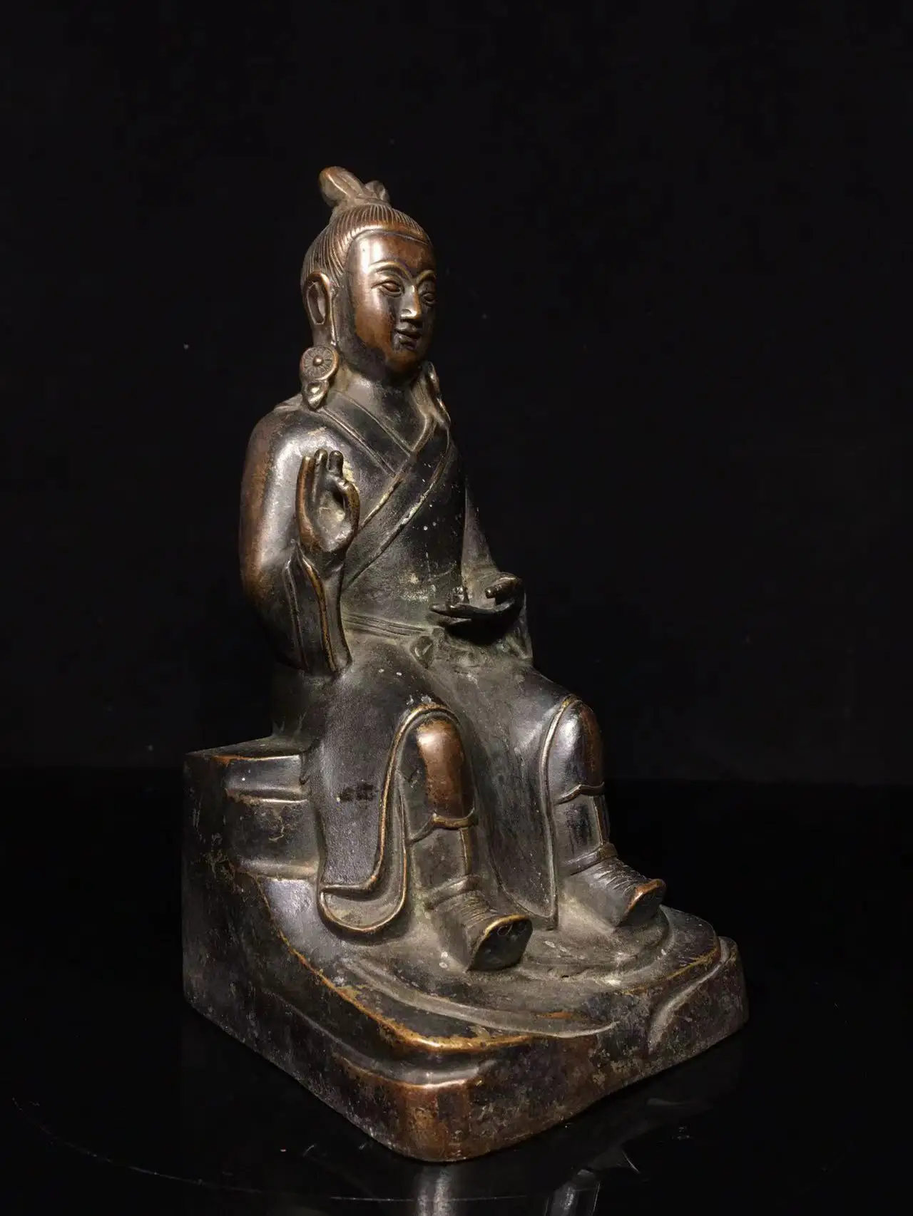 

Rare old Handmade copper guan yin Gautama Buddha,#27,Free shipping