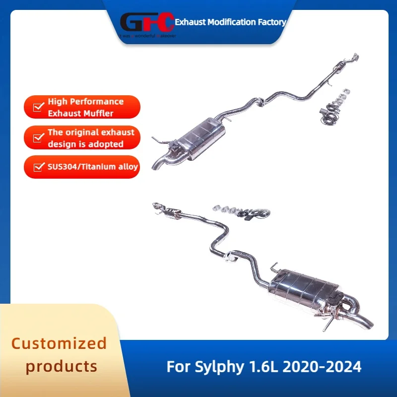 

GFC Catback Valvetronic Exhaust Pipe for Sylphy 1.6L 14th Generation 2020-2024 High Performance Stainless steel Exhaust Muffler
