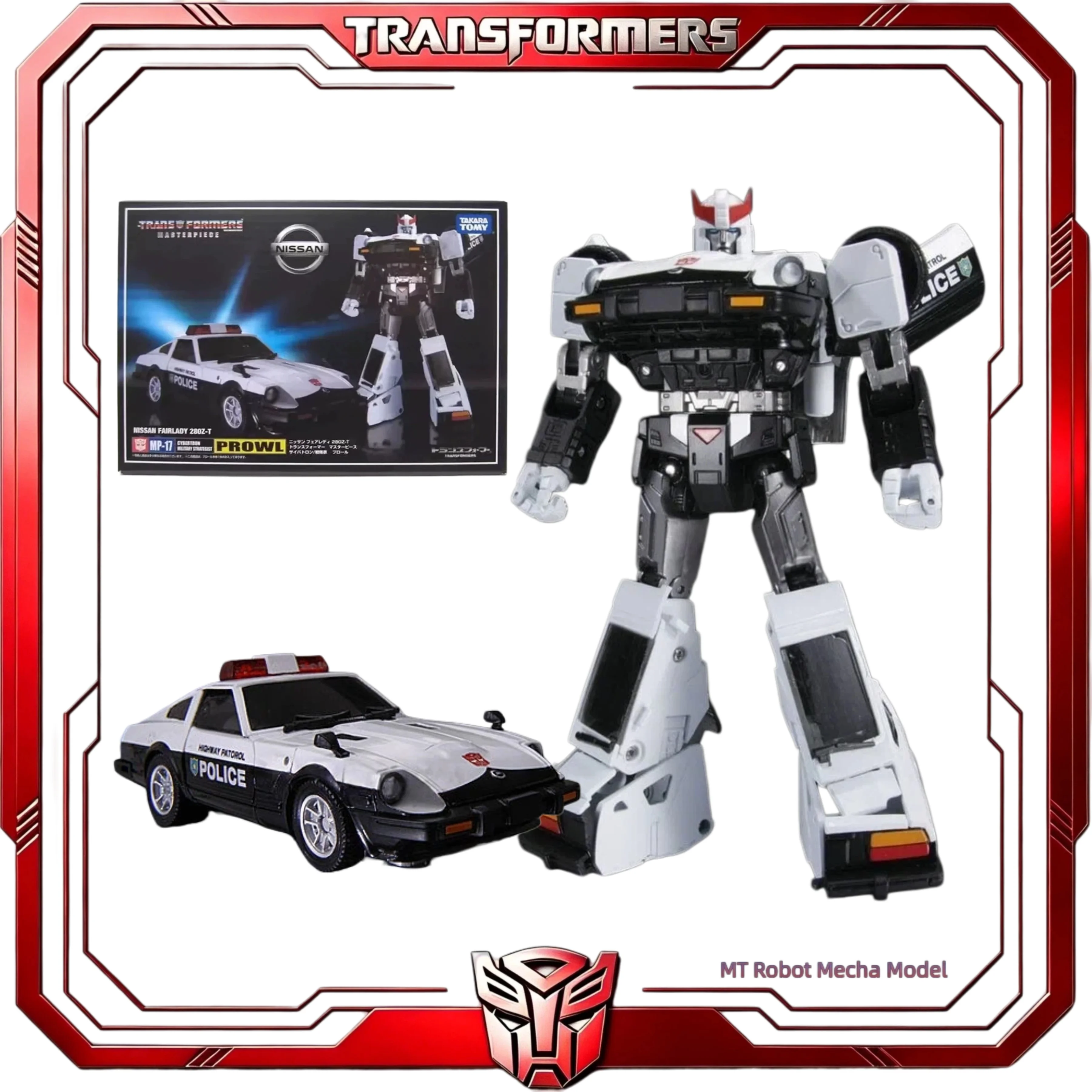 In Stock Transformers Masterpiece KO MP-17 Prowl Hasbro Autobot Police Car Collectible Action Figure For Fans