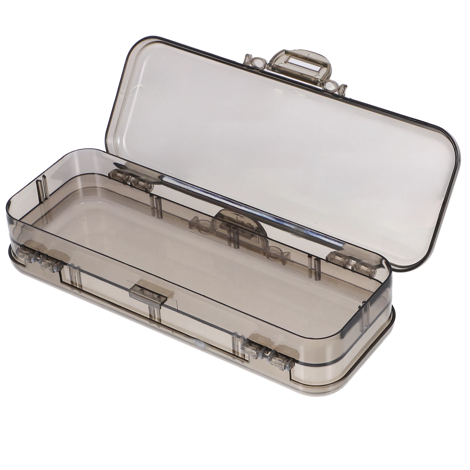 

Pen Box Stationery Pencils Storage Cases Plastic Organizer Clear Boxes Pens Desk Holder
