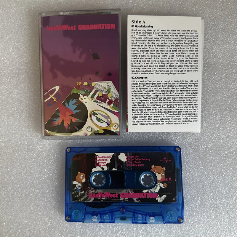 R&B Daft Punk Kanye West Musik Tape Graduation Album Good Life Kassetten Cosplay Walkman Auto Recorder Soundtrack Box Party Musik
