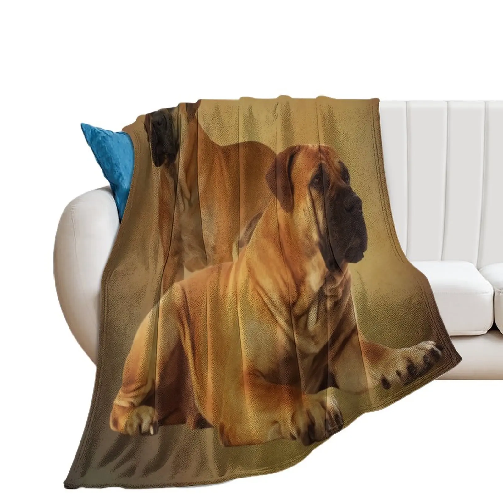 

Boerboel - South African Mastiff Throw Blanket Decorative Sofas for babies Loose Beach Blankets