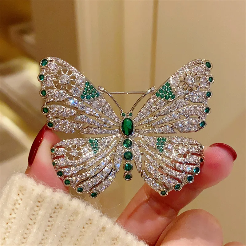 Butterfly Brooches For Women Luxurious Fashion Jewelry Banquet Dress Clothes Pin Accessories Party Gift