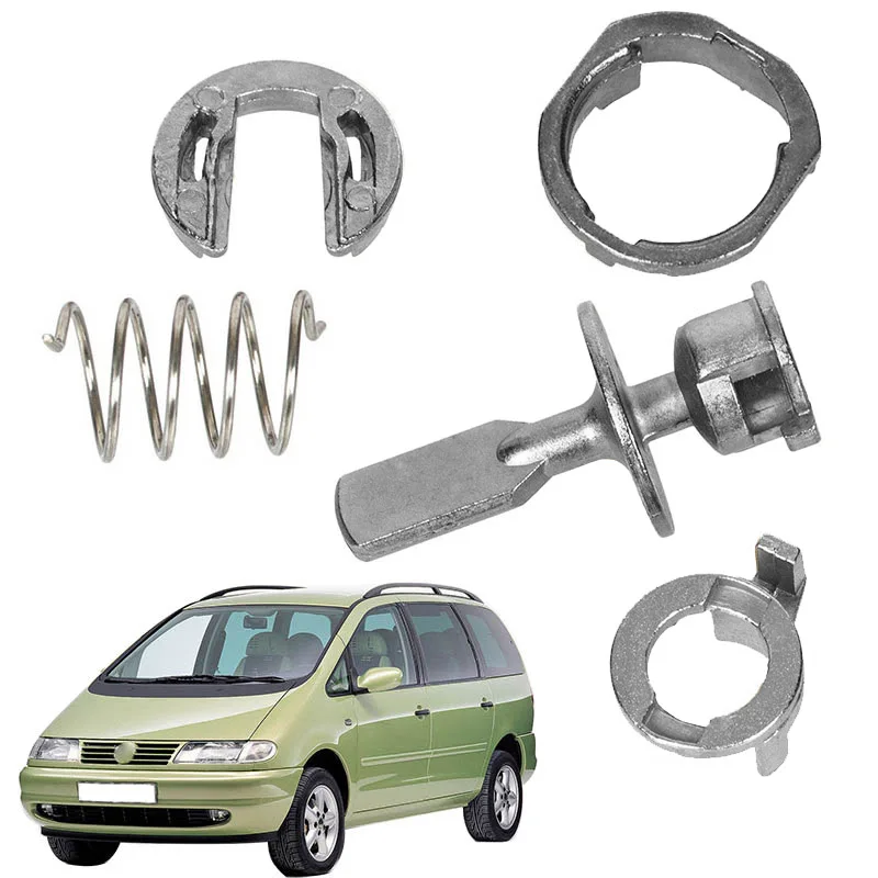 KIT de reparación de barril de cerradura de puerta delantera izquierda y derecha, 6K0837223A para VW SHARAN SEAT ALHAMBRA FORD GALAXY, 5 piezas