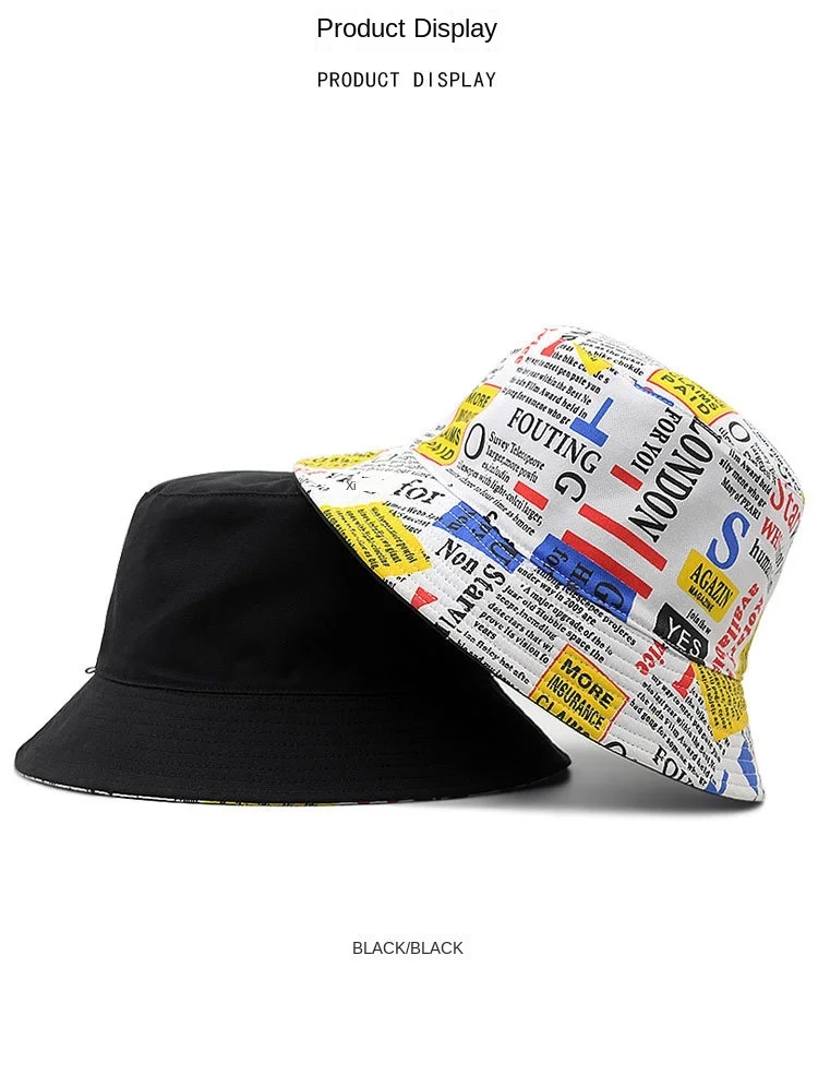 Wendbare Fischermütze, Bucket Hat für große Köpfe, beidseitig tragbar, Outdoor, Übergröße, verstellbar 56-60cm 61-64cm XL für Männer und Frauen – Detail 11