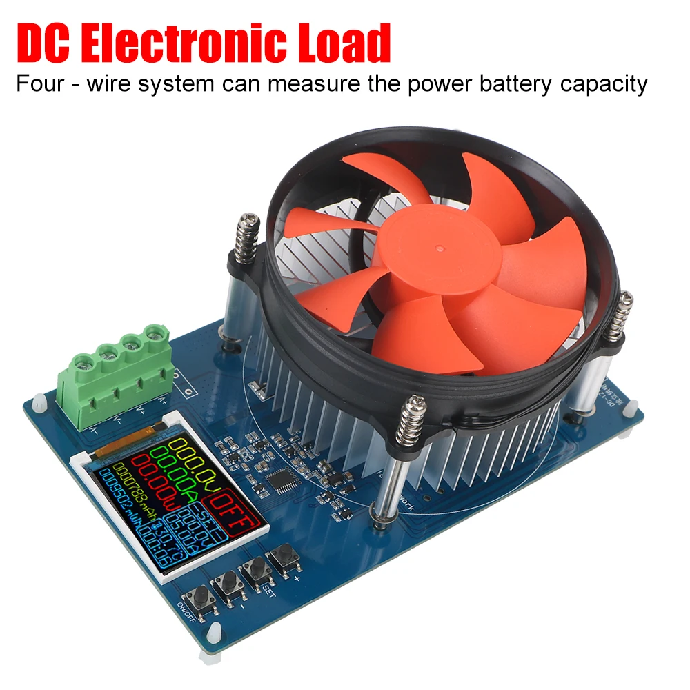 150W 10A DC Electronic Load 4-wire Lithium Battery Tester US Plug Adjustable Testing Module Battery Tools