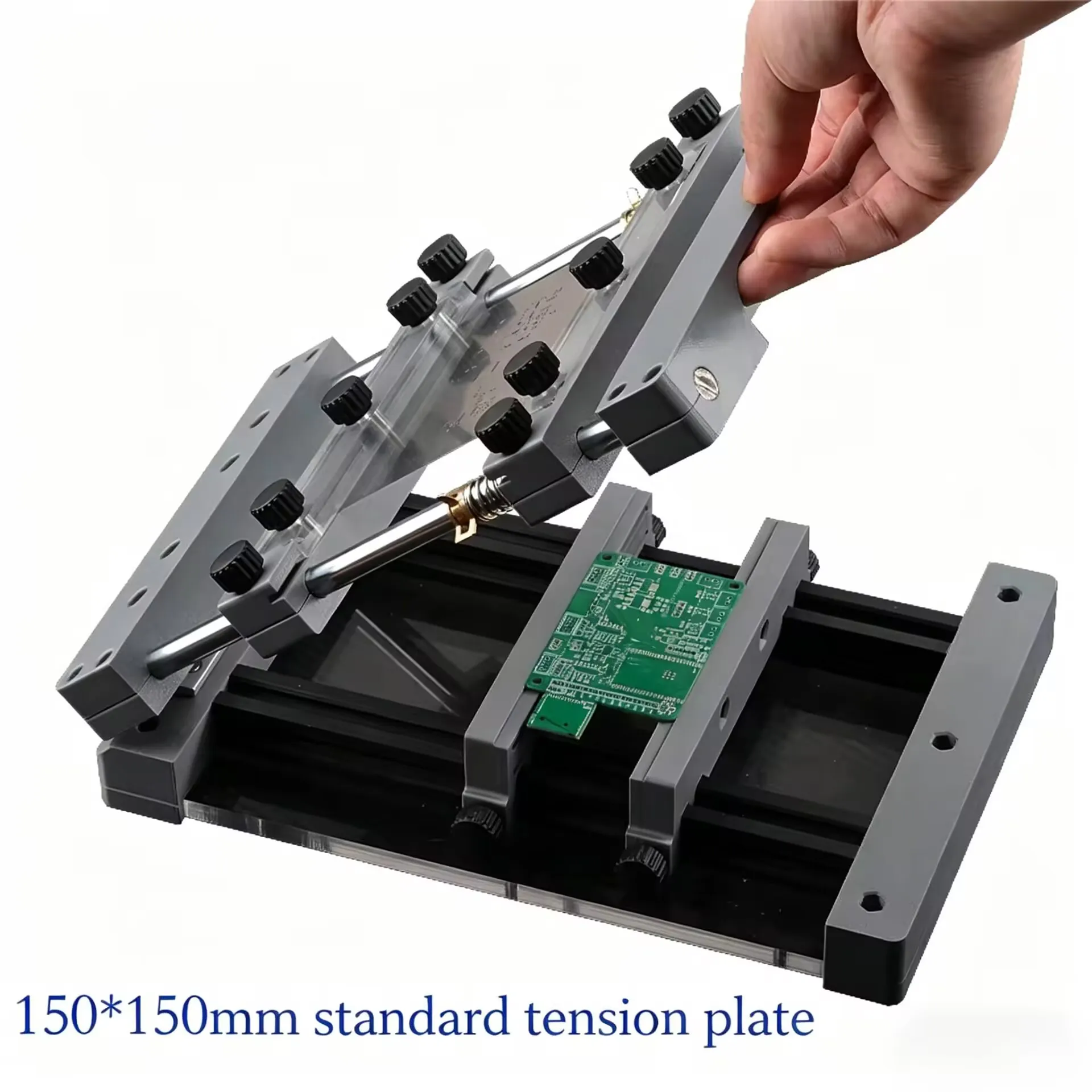 250x250MM Manual PCB Stencil Printer Desktop SMT Screen Printing Machine Precision Alignment for Solder Paste