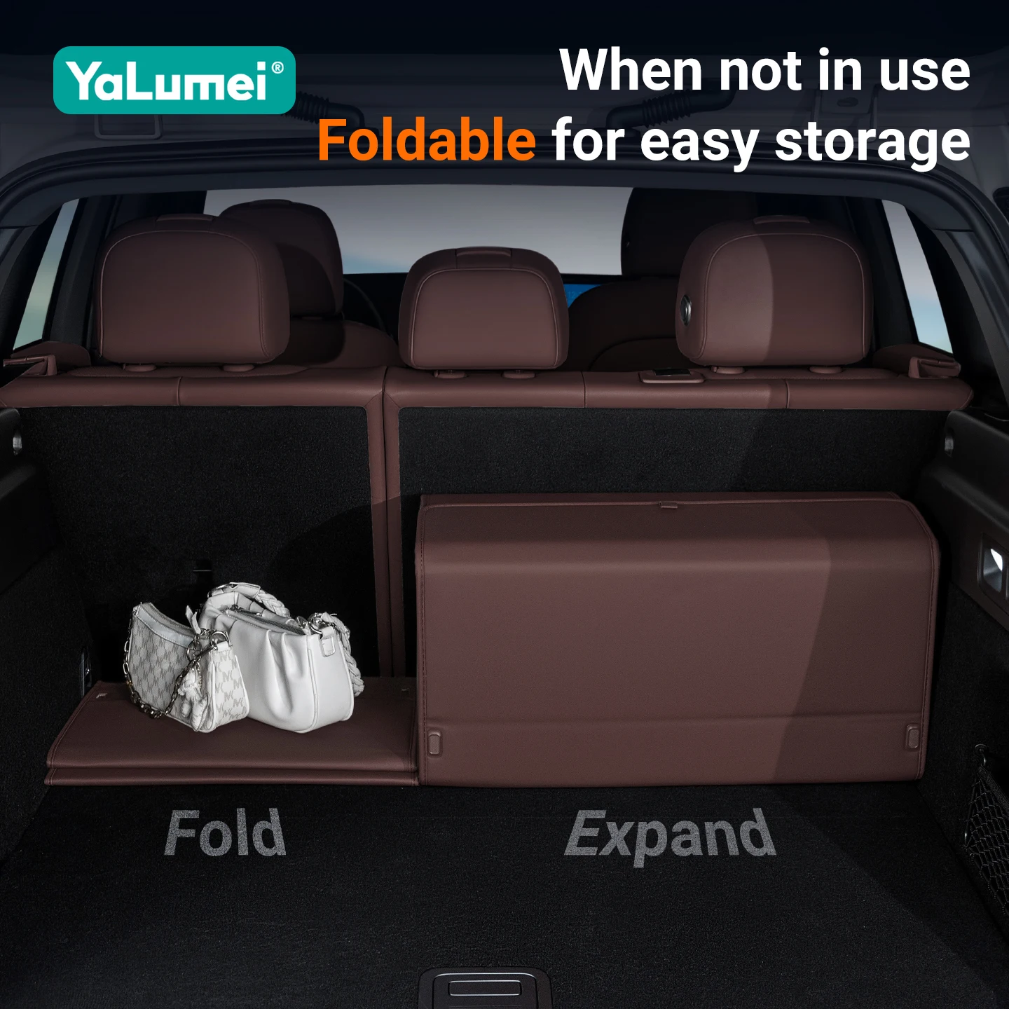 Boîte de rangement pliable pour coffre arrière de voiture, accessoires pour Tesla Model 3 Y S X YL 2017-2020 2021 2022 2023 2024 2025 2026