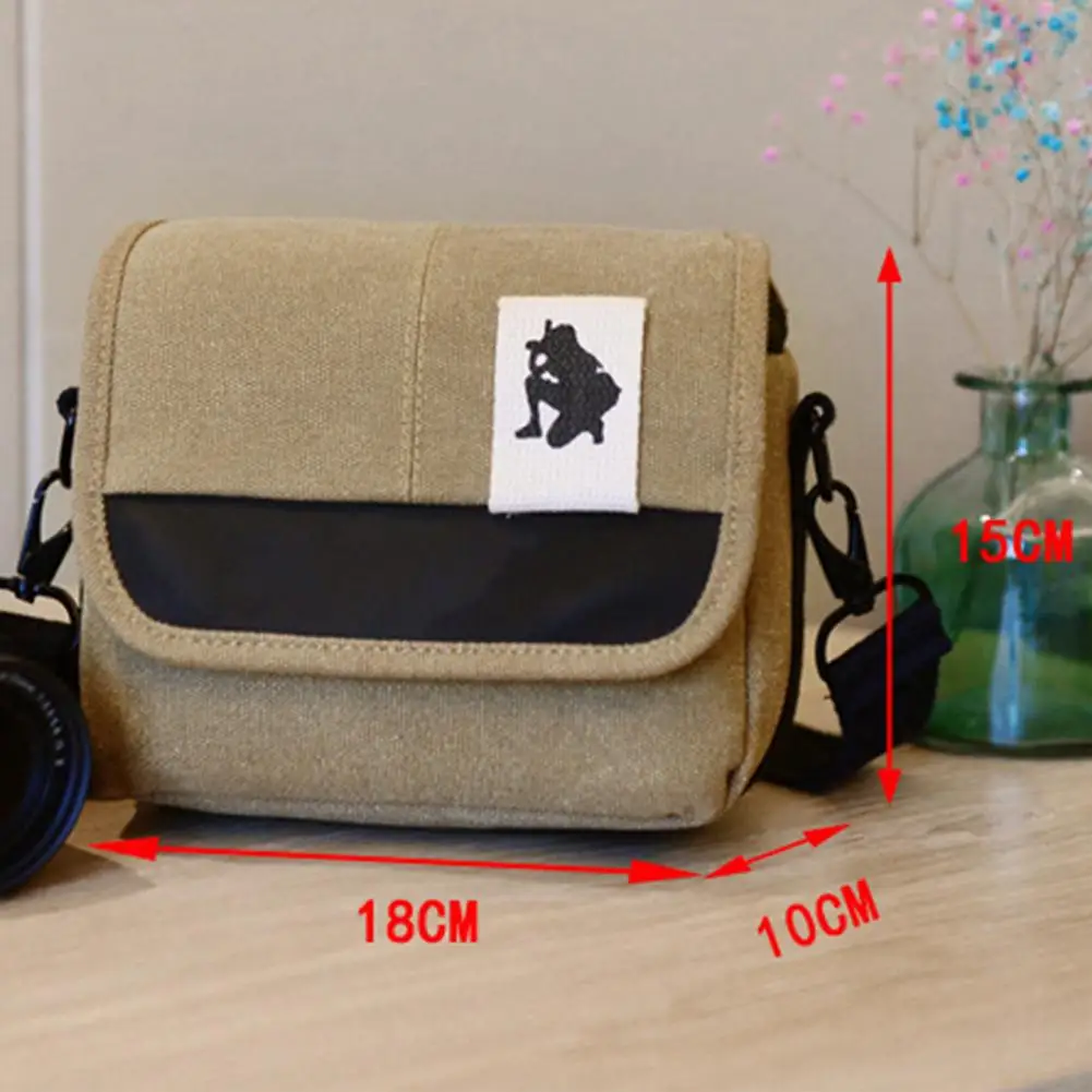 Canvas Camera Bag Case Bag For Canon EOS M10 M6 M5 SX60 SX50 SX30 SX510 1100D 1200D 1300D 450D 500D 600D 550D 18-55mm Lens view 5