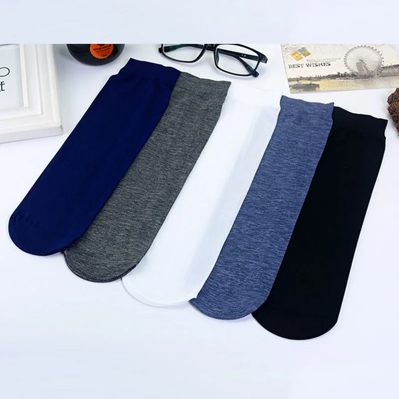 10 Pairs Summer Men's Thin Silk Stockings Breathable Comfortable Deodorant Wear-resistant Tube Fashion Socks Wholesale