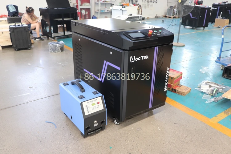 China Hot-selling 3000W Handheld Laser Welding Machine With Dual Wires For Thick Metal Welding