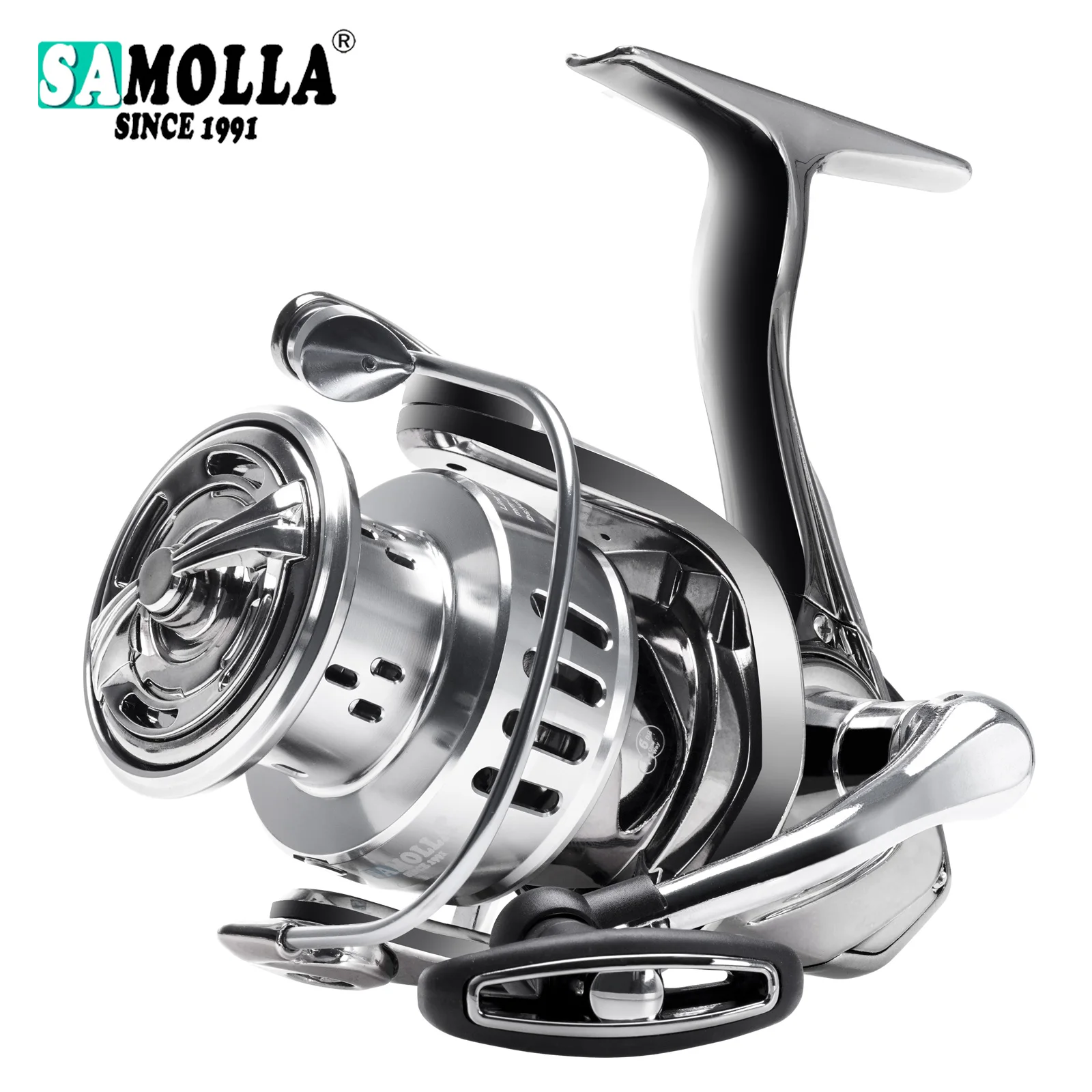 

SAMOLLA Saltwater Fishing Reel Spinning 1000-6000 6+1BB Max Drag 6-10KG Water-Proof Coil Reels