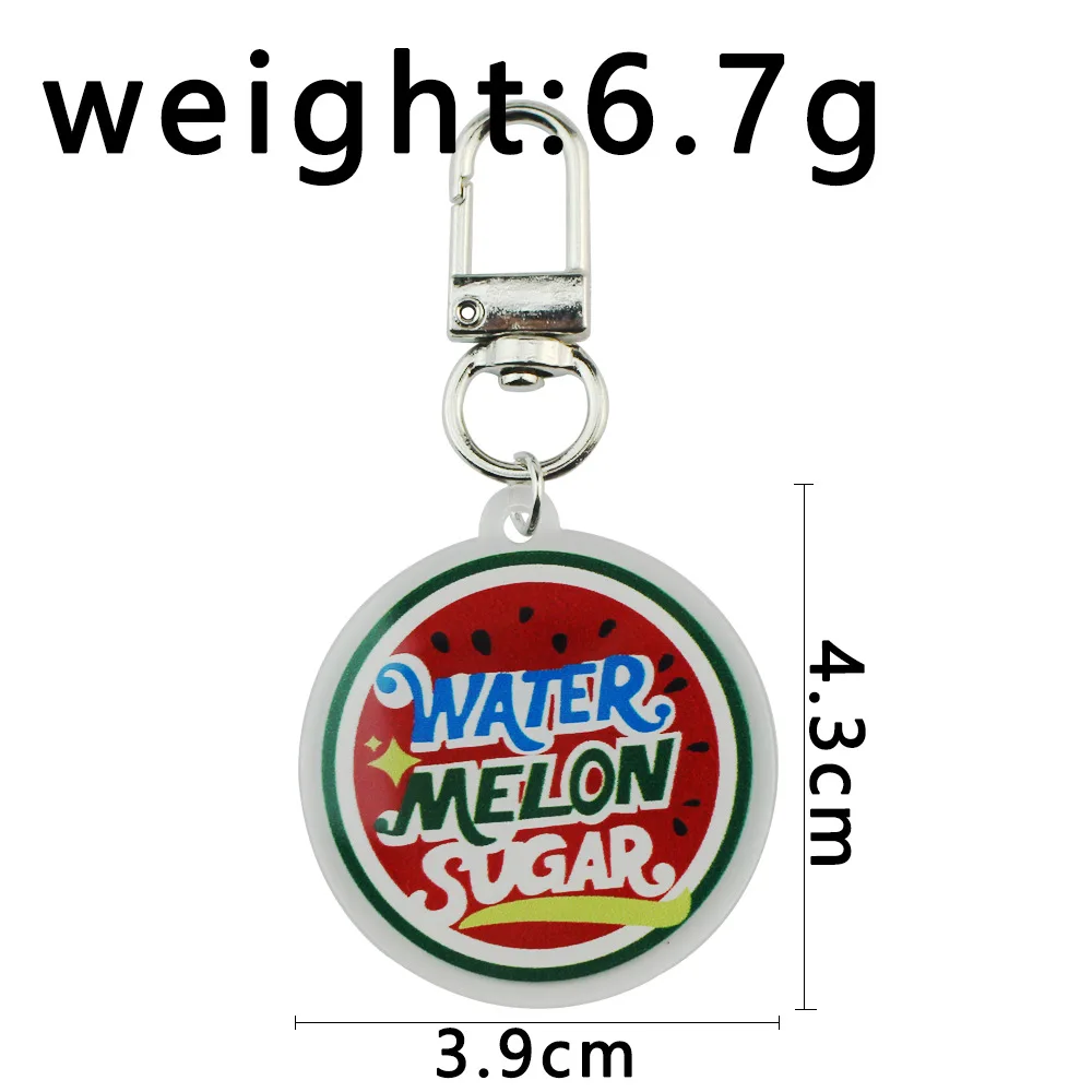 فيفا لا فيدا سلاسل المفاتيح حقيبة قلادة اكسسوارات هدية المسلسل التلفزيوني الساطع البطيخ فانجابونيلاتا وورترميلون تأثيري سلسلة مفاتيح أكريليك #4