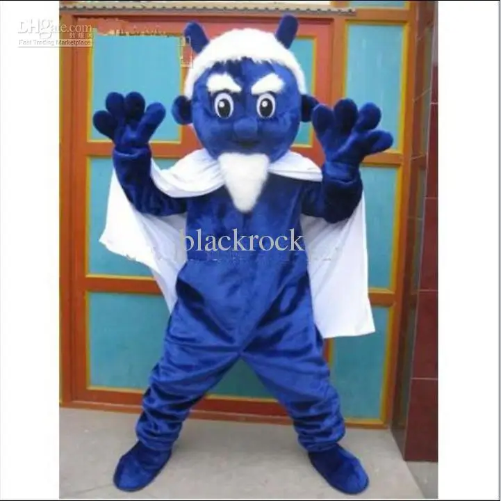 Nuovo adulto vendita calda schiuma carino blu diavolo Fancy Cartoon mascotte Costume peluche natale Fancy Dress Halloween Mascot Costume