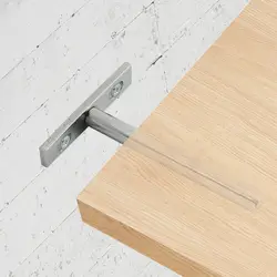 1pc Heavy Duty Concealed Floating Hidden Wall Shelf Support Metal Brackets Tool New
