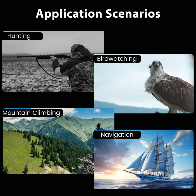 8X 42 مللي متر مجهر Rangefinder 2000 متر المدى الصيد الرماية القوس الرماية مراقبة الطيور #5