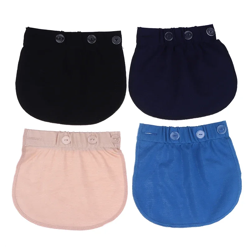 1 قطعة حزام الخصر للحمل الأمومة قابل للتعديل بنطال مرن إطالة زر ممتد لملحقات الأمومة