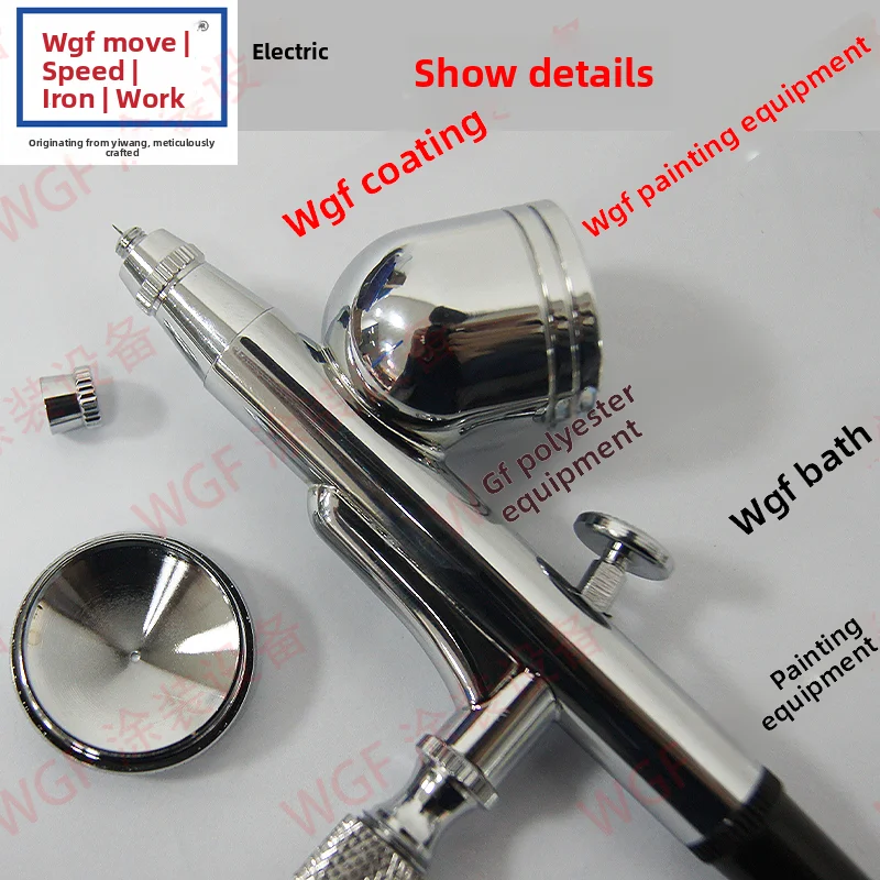 Wgf Gundam Model Figure Airbrush Spray Paint Coloring Dual-Action External Adjustment High Atomization Pneumatic Uniform Spraying Tool Oil